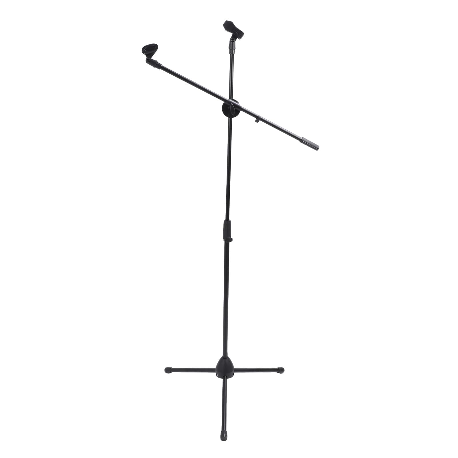 Cuifati Regulowany Wysięgnik Mikrofonu, Obrotowy o 360° Wysięgnik Mikrofonu, Statyw Podłogowy z podstawą Trójnogu, Bezpieczne Mocowanie Mikrofonu, do Karaoke, śpiewu, Sceny