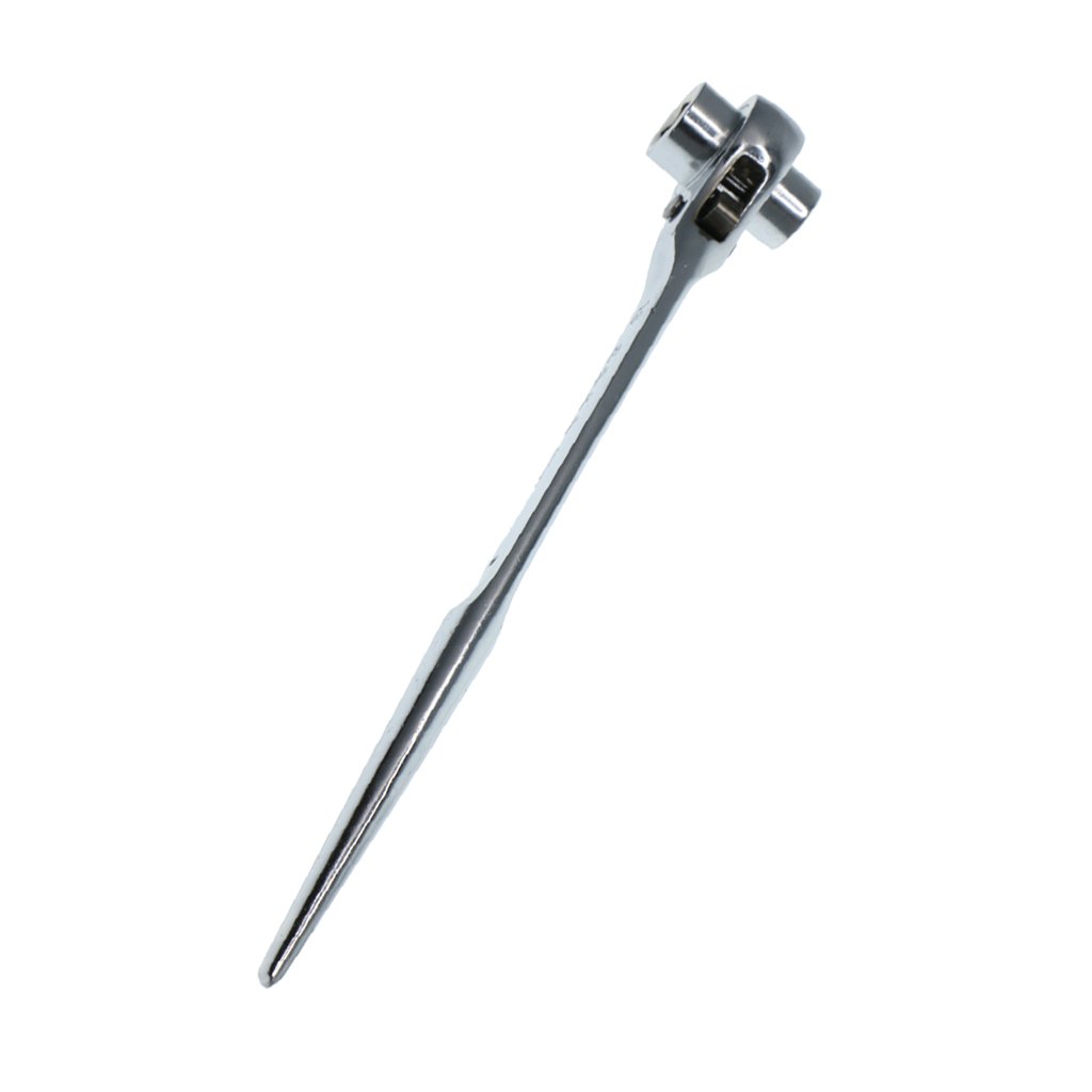 Skkwjege Silver Scaffolding Scaffold Podger Ratchet Spanner Ratcheting Wrench 19-24 Mm