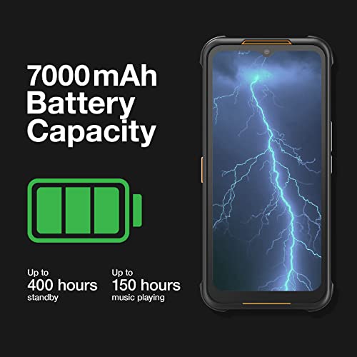 Agm H5 Rugged Smartphone Android 12, Rugged Phone Unlocked Dual Sim 4G, 20Mp Night Vision Camera, 6.52" Hd+ Screen Rugged Cell Phone 128Gb Rom 6Gb Ram, 109Db Speaker, 7000Mah Battery, Ip68 Waterproof #TOP2