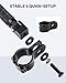 Benlari M8 Motorcycle Pegs CNC Foldable Footpegs Non-slip Footrest 1-1/4in 32mm Fit for Mini Bike Dirt Pit Bike Electric Car Motorbike Suzuki Kawasaki Honda Yamaha Aprilia Black