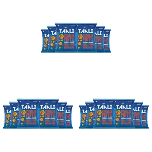 Image of Taali Jowar & Protein Puffs | 60 gm (Pack of 18) | Masala Mania | Healthy Roasted Tasty Snacks, Ready to eat | 100% Veg., Gluten free products, No Cholesterol, No Trans-Fat