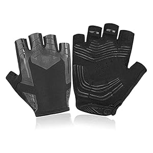 Gloves for Men Weight Lifting Gloves Exercise Gloves for Men Women. Fitness Gloves with Full Palm Silicone Padding and Extended Wrist Wraps. Workout Gloves Pull-up、 Cross Training 、 Gym Gloves cyclin