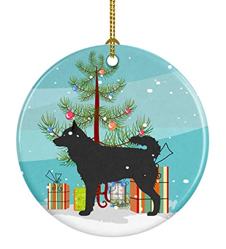 Caroline's Treasures MUDI Christmas Ceramic Ornament Christmas Tree Hanging Decorations for Home Christmas Holiday, Party, Gift, 3 in, Multicolor