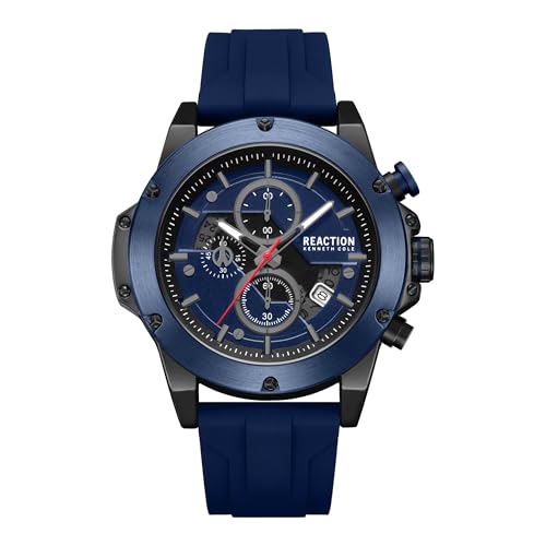 Image of Kenneth Cole Reaction Chronograph Dark Blue Dial Watch for Men - KRWGO0071102