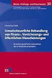 Umsatzsteuerliche Behandlung von Finanz-, Versicherungs- und öffentlichen Dienstleistungen: Branchenspezifische Schwächen des Umsatzsteuersystems (Bilanz-, Prüfungs- und Steuerwesen)
