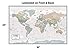 Laminated World Odyssey Map Poster | Executive Style Map | Includes The Most Legible Location Labels | 36” x 24” | Shipped Rolled in a Tube, Not Folded | Great for The Home or Classroom