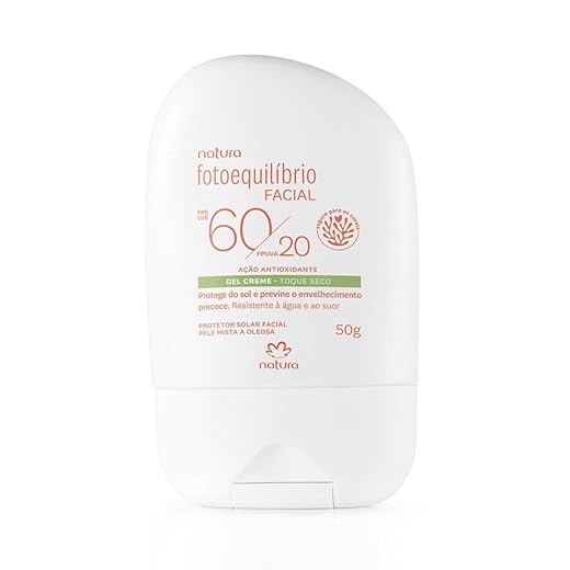 Protetor Facial Gel Creme FPS 60/FPUVA 20 Fotoequilíbrio - 50 g Natura