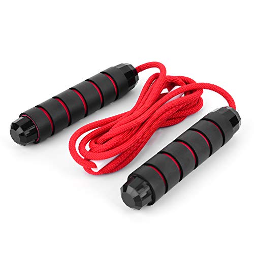 Festnight Corda de salto ajustável de 9,8 pés para pular corda para treinamento de ginástica em casa