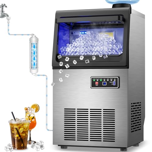 Commercial Nugget Ice Maker Machine, 70LBS/24H