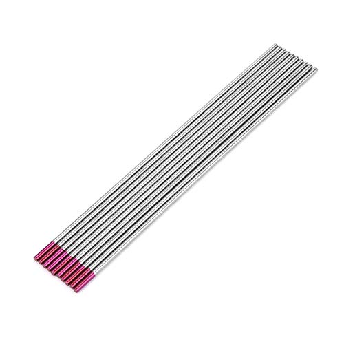 Tig Tungstênio Roxo, Tig Eletrodos de Tungstênio Composto de Soldagem 2.4 * 150mm (Roxo WES) 10-Pack
