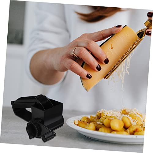 Rallador Rotatorio de Queso de Mano con Mango Negro miniatura 5