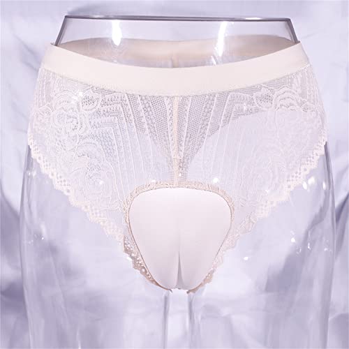 BaronHong Hiding Gaff Panty Shaping Camel Toe Lace Floral Mens Thong Underwear for Crossdresser Transgender4