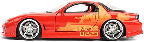 Jada Toys Fast & Furious 1:24 Orange JLS Mazda RX-7 miniatura 2