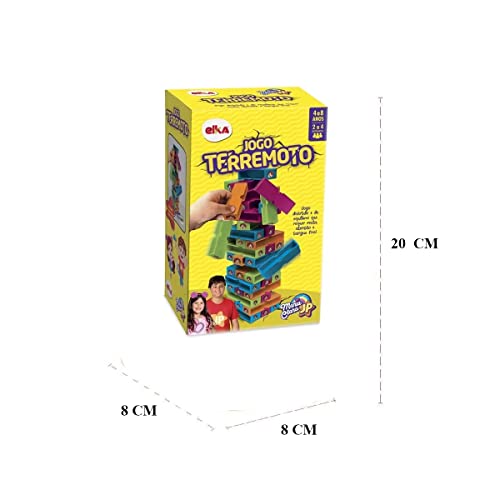 Jogo Terremoto - Maria Clara e JP, Elka, Torres azul claro, laranja, verde, violeta (roleta branca)