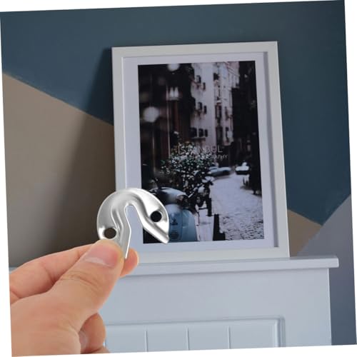 Image of 20pcs Heavy Duty Metal Hangers for Drywall Picture Frame Hangers Keyholes Sturdy Iron Picture Hanging Brackets