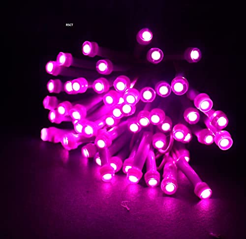 Image of One94Store LED Pixel String Light Pack of 3 - 36 Ft Copper Wire Fairy Lights, Bright Pink Decorative Lights for Diwali Decoration, Home Decor, Pooja, Festival, Christmas, Wedding & Party