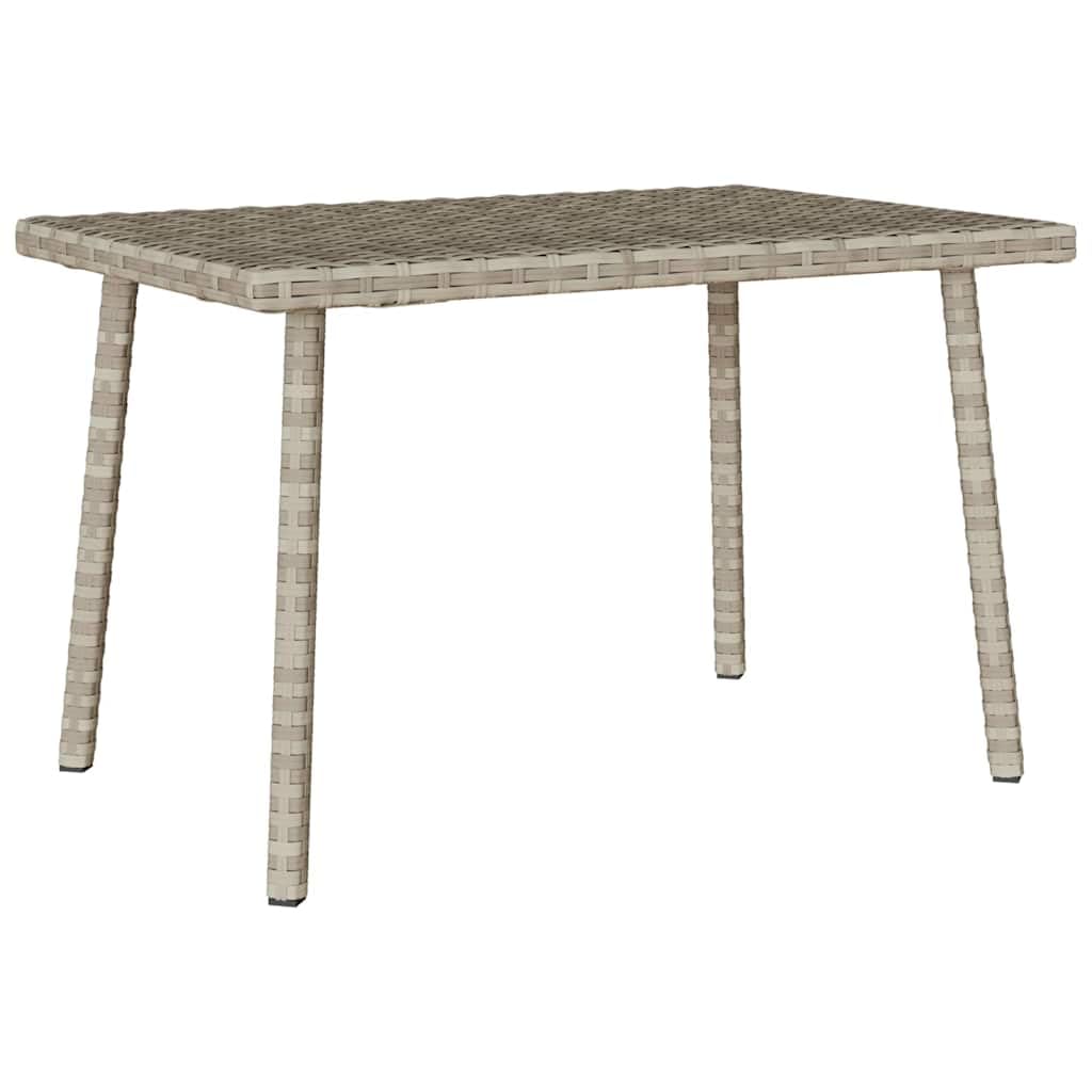 Tavolino da Giardino in Rattan PE Rettangolare 60x40x37 cm | Tavolo basso da esterno ideale per arredare il balcone o la terrazza, con piano stabile per appoggiare drink e snack.