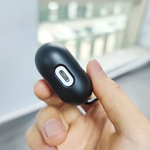 Ownest Compatible With Airpods Case With Cute 3D Printed Dragon Cartoons Animal Design Airpods Hard Case Cover With Keychain Shockproof Protective Case For Airpods 2 & 1-Black #TOP6