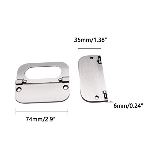 Sydien 4Pcs Modern Cupboard Drawer Flush Mount Door Pull Handles For Cabinet,Dresser(6Mm, Silver) #TOP1