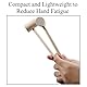 Klein Holzhammer, Mallet Stampfen Hämmern aus Holz, Mini Krabben Schlagen Hammer Schlägel, Lederhandwerk DIY Werkzeug (10er Pack - Zylindrisch)