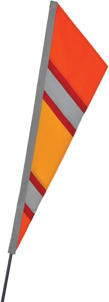 Premier Kites SoundWinds Fanion Recumbent Bike Flag - Reflective Orange, 9" x 33.5"