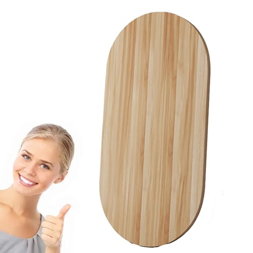 Ovale Esstischplatte aus Massivholz, 80 x 80 cm, gebogene Arbeitsplatte für DIY-Projekte, Renovierungen, Couchtisch, Konferenztisch, Schreibtisch, Platte (80 x 80 cm)