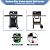 Criditpid Grill Replacement Parts for Weber GS4 Spirit 2 Grill with Front Control, 7635 Flavorizer Bars & 7637 Grill Grid Grates Kit for Weber Spirit I/II 200 Series E210 E215 E220 S210 S220 Grills.
