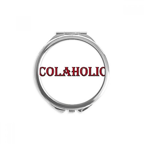 Miroir rond maquillage portable colaholic pour retouches rapides en déplacement