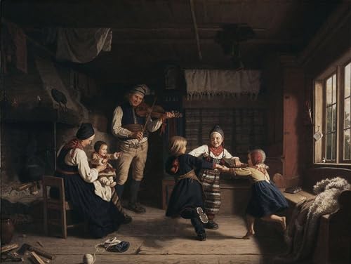 Lienzo de la famosa pintura costumbrista de Amalia Lindegren para salones cálidos