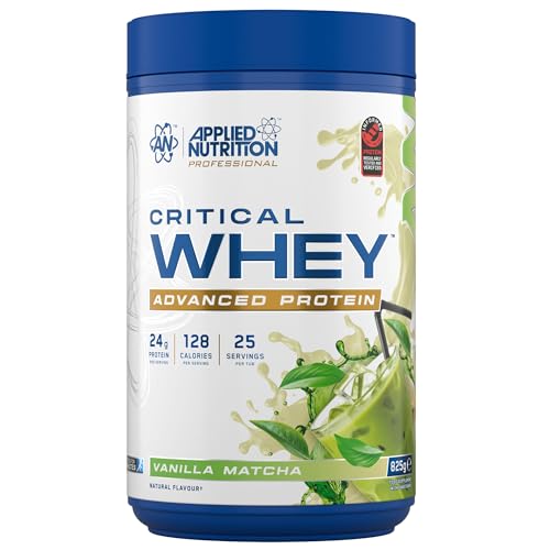 Applied Nutrition Critical Whey Protein Pulver (24g) – Whey Protein Pulver mit Hohem Eiweißgehalt – Protein Shake – Ergänzungsmittel (825g (Pack of 1), Vanilla Matcha)