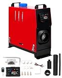 Jacgood 12V 8KW Diesel Air Heater with LCD Controller & Remote, All-in-One Parking Heater for Car, Truck, RV, Motorhome, Boat – Fast Heating, Low Noise, Red
