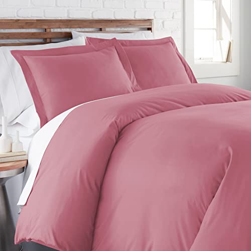 Rose Duvet Cover Set Twin/Twin XL Size with 2 Pillow shams, Comforter Cover