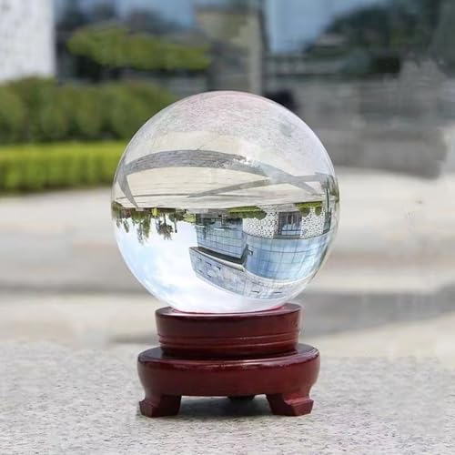 Boule de cristal K9 de 20cm avec support pour decoration de bureau - 7
