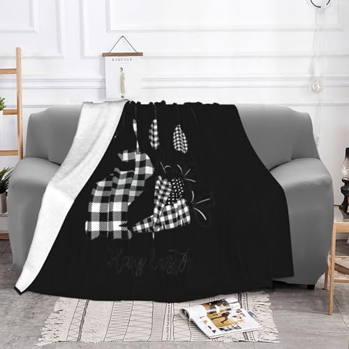 Couverture de Pâques en flanelle légère et douce pour canapé et voyage - 4