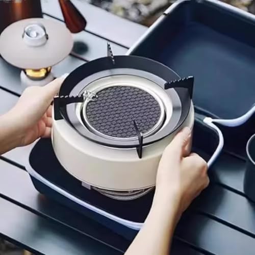 Image of Portable Infrared Gas Stove 2800W High Power Butane Camping Stove with Electronic Ignition, Windproof Compact Outdoor Cooking Burner for Camping, Hiking, Travel & Emergency Use
