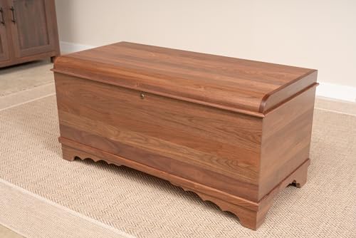 46-Cedar-Hope-Chest-with-Waterfall-Top–Amish-Cedar-Chest-w-Anti-Slam-Hinges–Hope-Chest-with-lock–Blanket-Chest-Cedar-Chests-and-Trunks-for-Blankets-Walnut-Natural-Stain-46-Long 46 Cedar Hope Chest with Waterfall Top–Amish Cedar Chest w Anti Slam Hinges–Hope Chest with lock–Blanket Chest Cedar Chests and Trunks for Blankets Walnut Natural Stain 46 Long