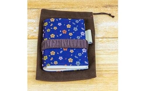 桐生織メモ帳カバー「桜青海波」