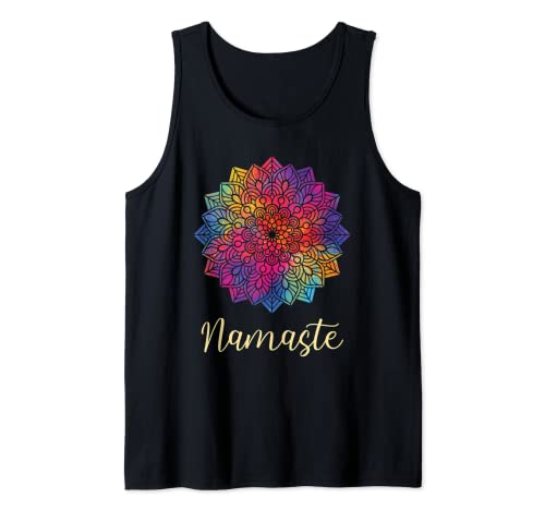 Watercolor Mandala Sacred Geometry Yoga Meditation Spiritual Camiseta sin Mangas