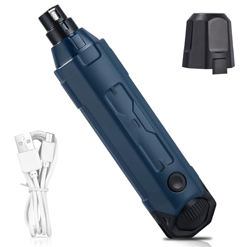 Lima de uñas para Perros de 6 Velocidades cortauñas perro grande Eléctrica para Perros,Cortador de uñas Eléctrico para Mascotas Recargable Con Luces LED para perros y gatos pequeños medianos y grandes