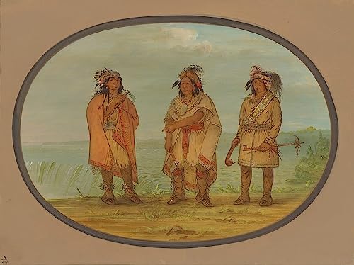 Tableau Seneca Chief Red Jacket George Catlin affiche art toile 60x90cm