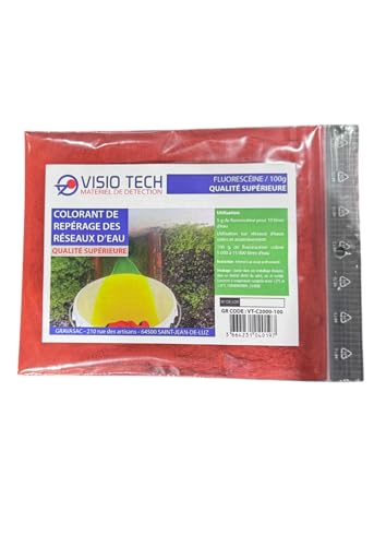 Visio Tech - Fluoresceína, 100 g, polvo soluble en agua