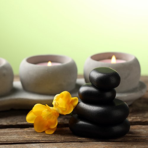 Master Massage 4Piece Super Xx Large Ovular Black Basalt Lava Hot Stone Pack #TOP3