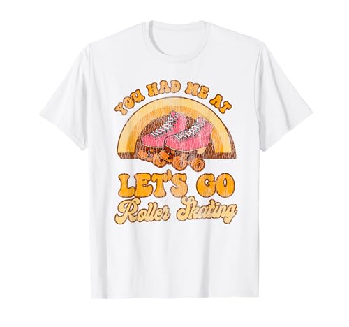 Image of Cool Roller Skating Skate Girl 1970S Retro Vintage T-Shirt