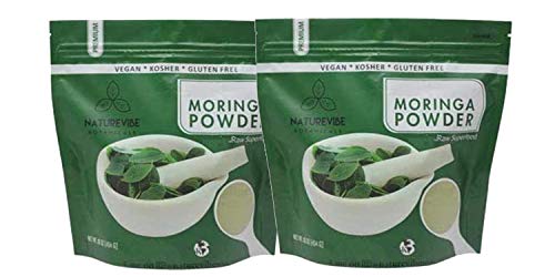 Moringa Green Leaf Powder 2 Pound, Raw-Gluten-Free & Non-GMO by Naturevibe Botanicals (32 Ounces (Pack of 2))