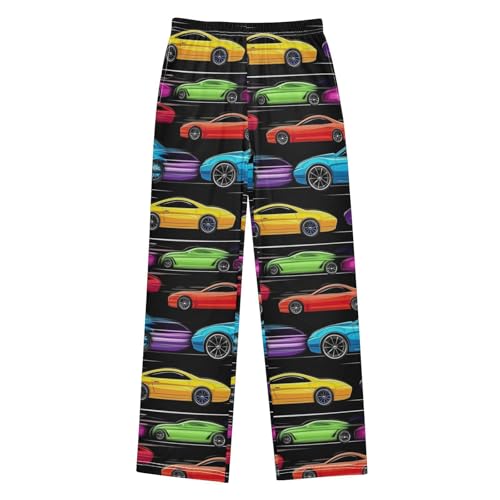 Pajama Bottoms, Pajamas Pant Sport Cars Lounge Wear Casual Cartoon Colorful Sleep Long Pants Soft Pjs Sleepwear