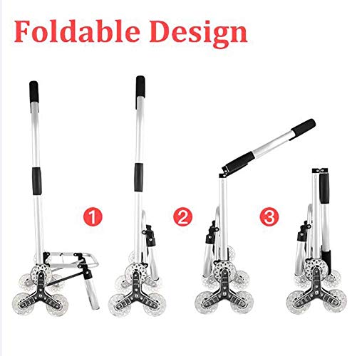 ATAAY Einkaufstrolley, 2-in-1 Faltbarer Einkaufswagen & Sackkarre Super Belastung 50 kg – arbeitssparend für… – Bild 4