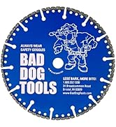 Bad Dog Tools 7 1/4” Diamond Cut Off Wheel for Miter Saw or Cut-Off Saw. Cut Everything but Wood:...