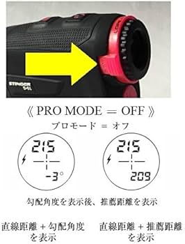 Amazon.co.jp: ≪プロモード搭載≫1300ヤード 0.3秒表示 推薦距離表示