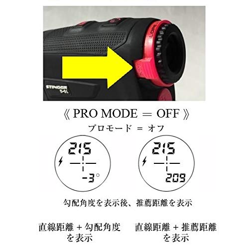 プロモード搭載 レーザー距離計 STNGER D-01 楽天市場】レーザー距離計 ゴルフ 距離測定器 高低差 1300ヤード
