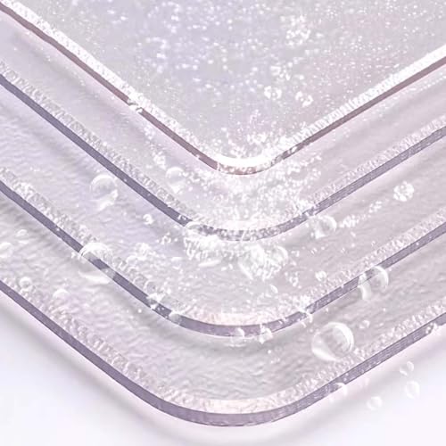 PVC Table Protector 42x96 Inch Clear Plastic Desk Protector 1.5mm Thick